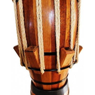 Atabaque Rum madeira bicolor | Tambor brasileiro para Capoeira