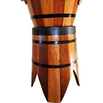 Atabaque Rum madera bicolor | Tambor brasileño para Capoeira