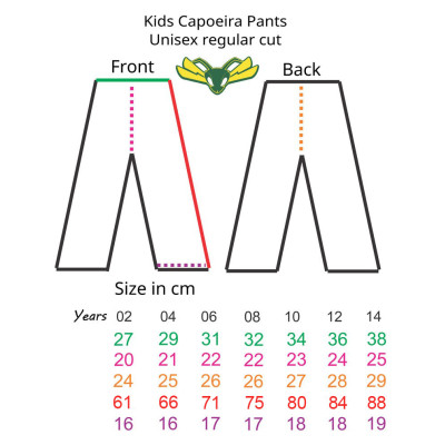 Pantalón capoeira infantil blanco – Uniforme tradicional de entrenamiento
